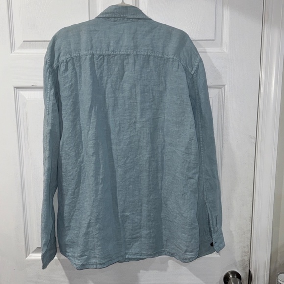 Lucky Brand 100% Irish Linen Long Sleeve Button Dow Shirt - XL - NWT - Picture 5 of 6